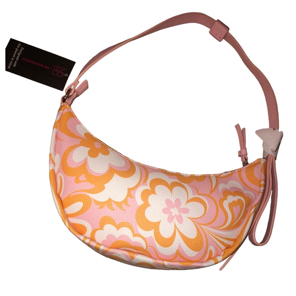 NWT No Boundaries Contemporary‎ Half Moon - Multicolor (Orange, Pink and Cream)